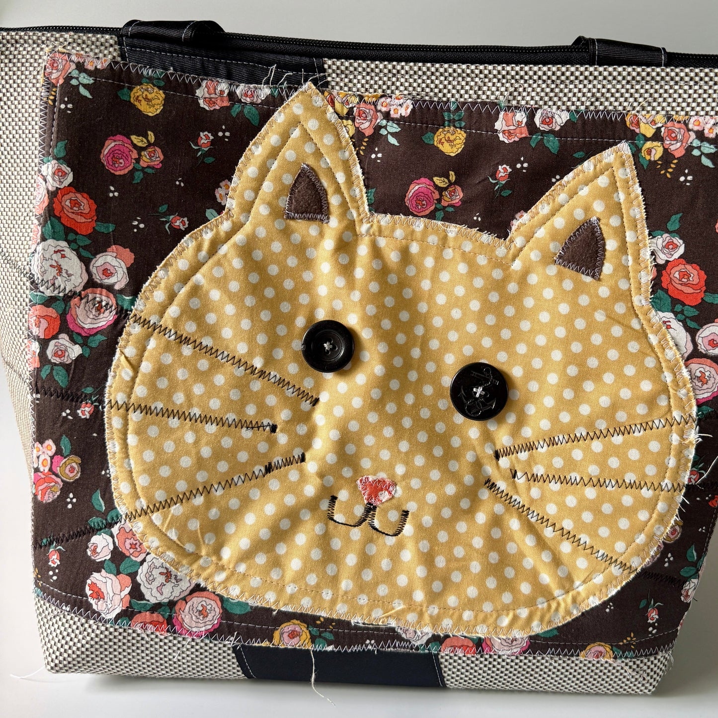 Kitty Shopper Yellow Dot