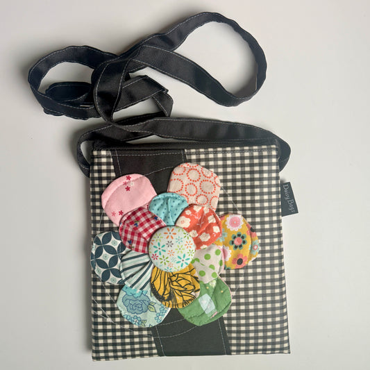 Bitty Bag Gingham Rainbow Flower