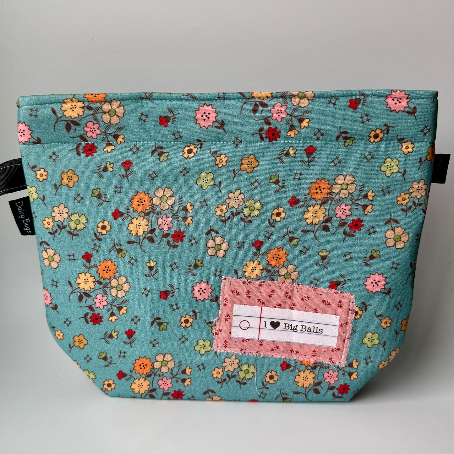 Project Bag Autum Blue Flower
