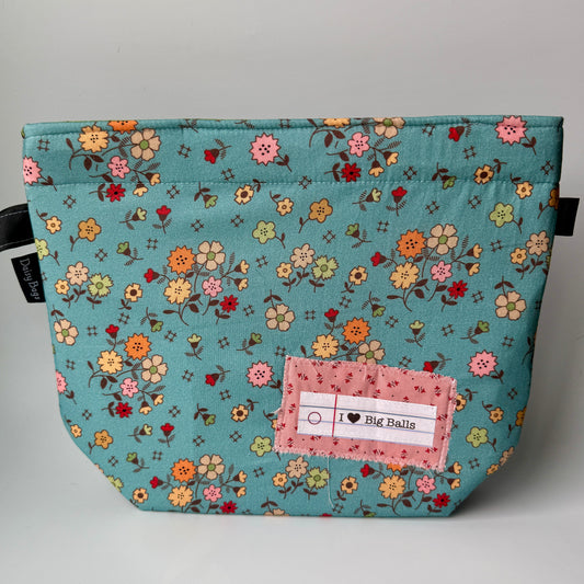 Project Bag Autum Blue Flower