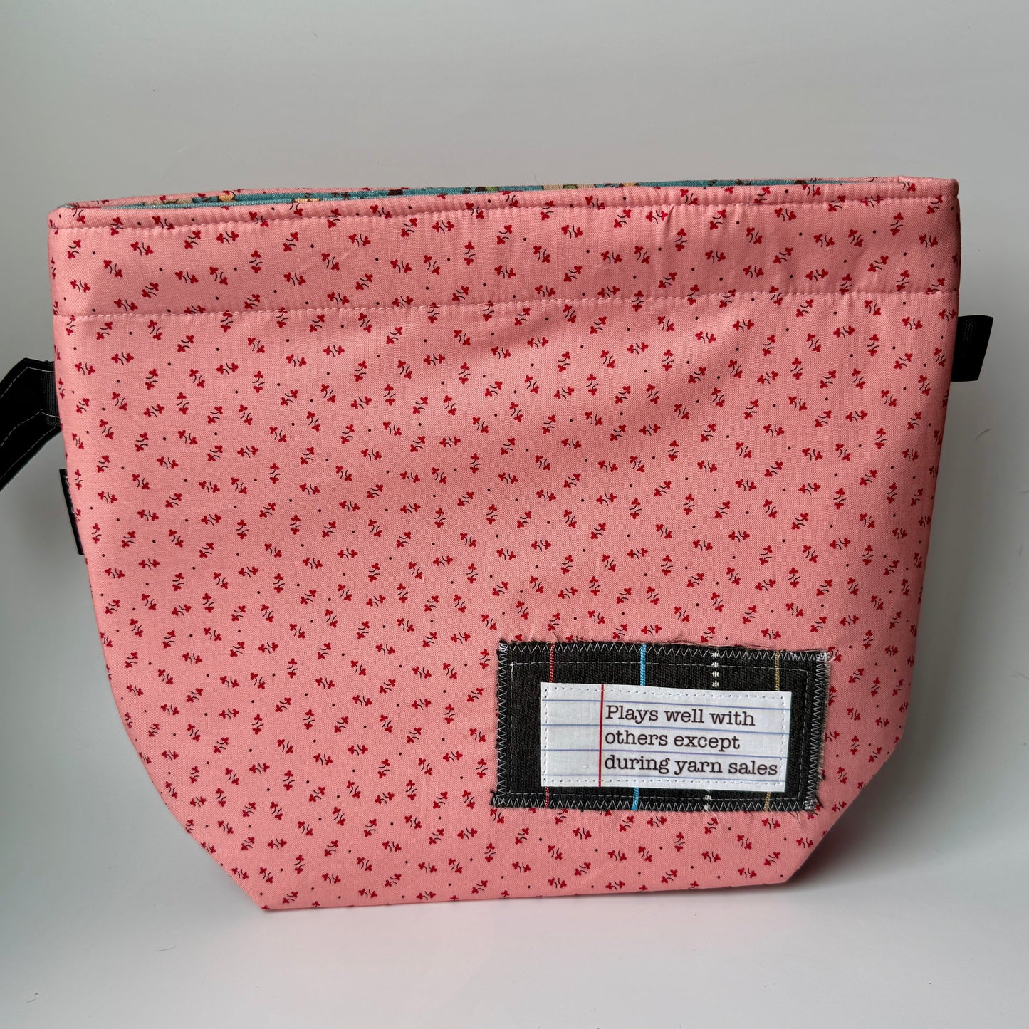 Project Bag Autum Pink Flower