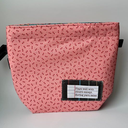 Project Bag Autum Pink Flower