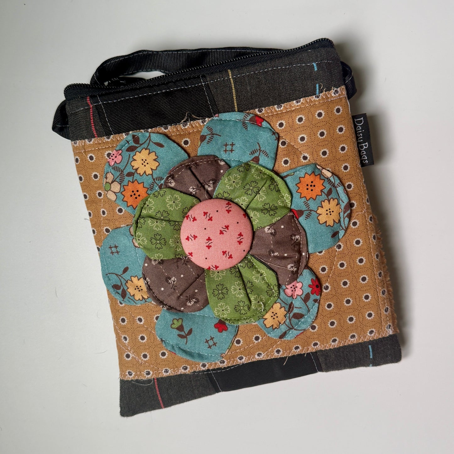 Bitty Bag Tan Sunflower Patch Flower