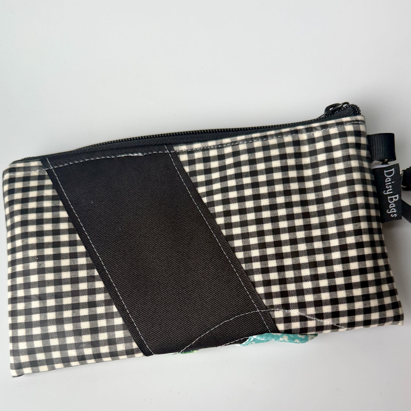 Wristlet OOAK Gingham Flower