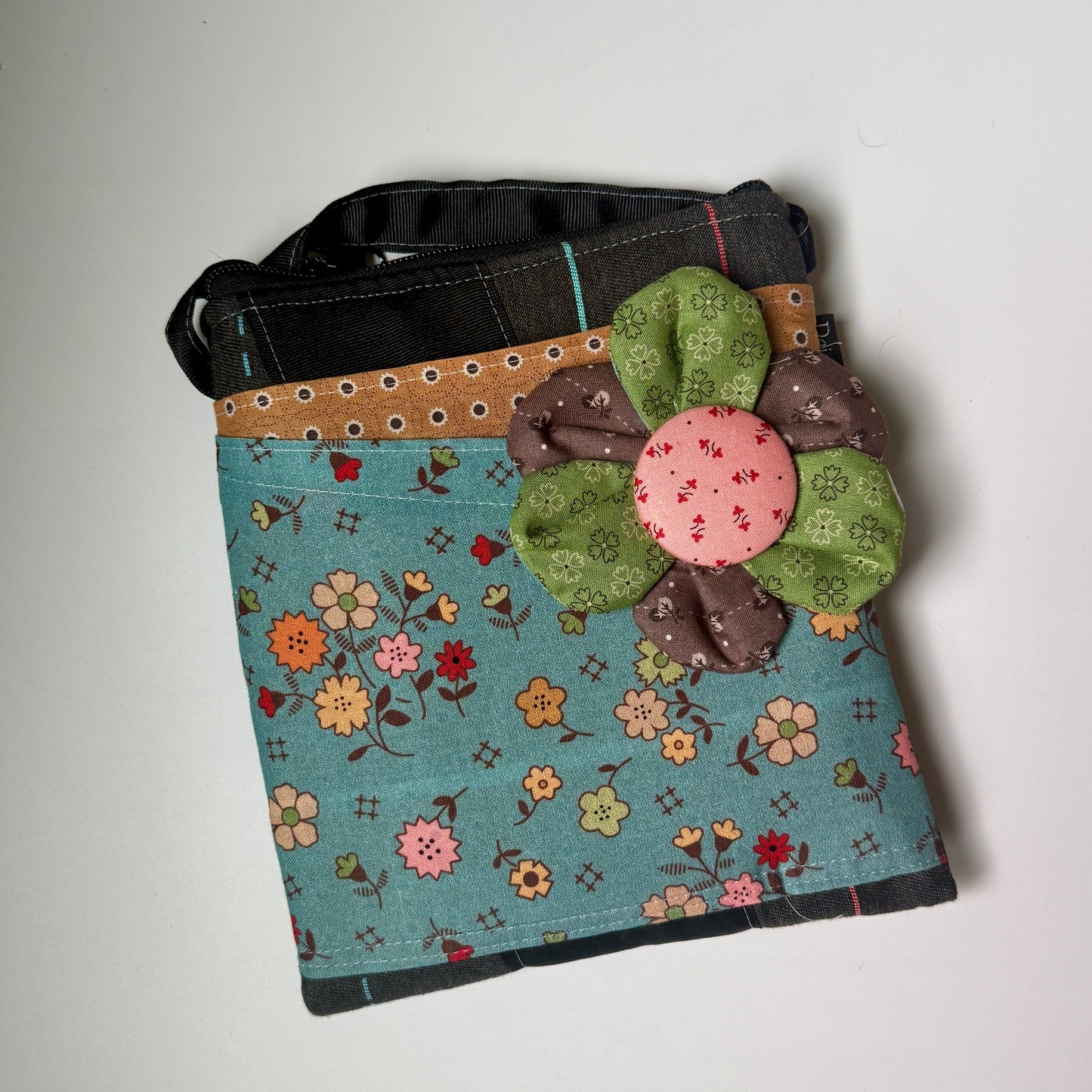 Bitty Bag Autumn Blue Flower CC
