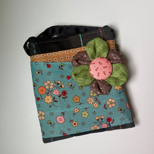 Bitty Bag Autumn Blue Flower CC