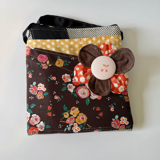 Bitty Bag CC Brown Flower