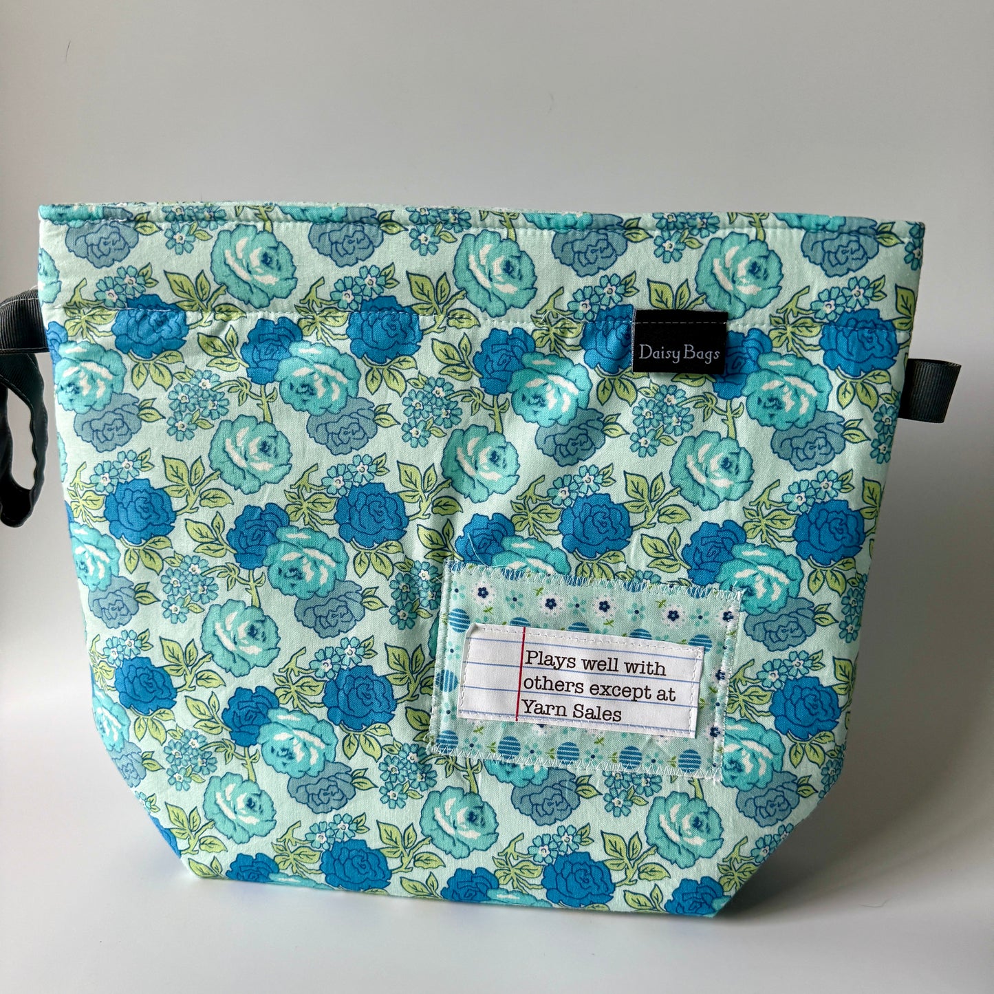 Project Bag Blue Flower