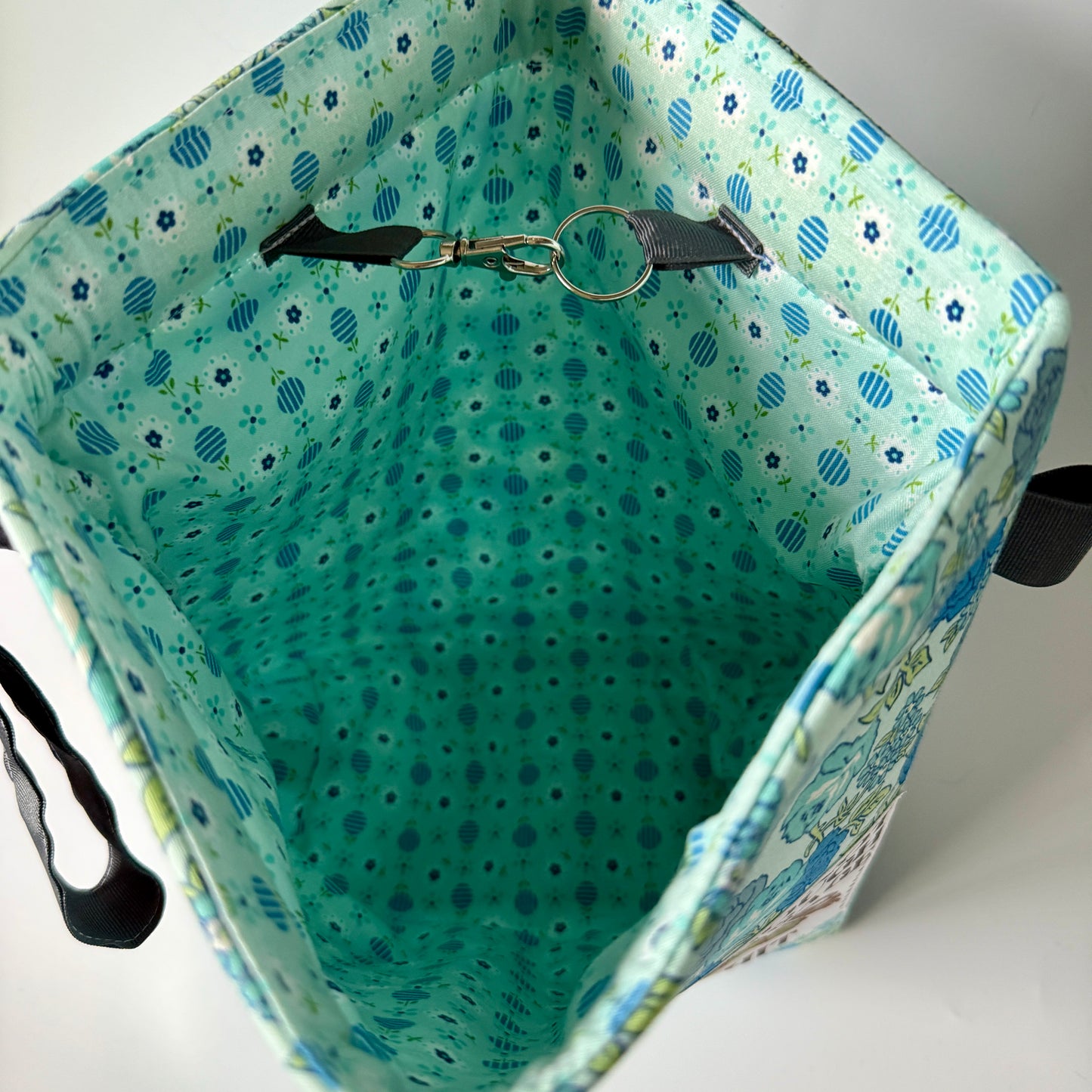 Project Bag Blue Flower