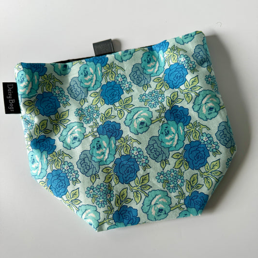 Car Trashie/Tissue Holder Blue Flower