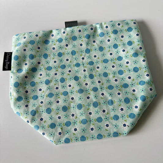 Car Trashie/Tissue Holder Tiny Blue Flower
