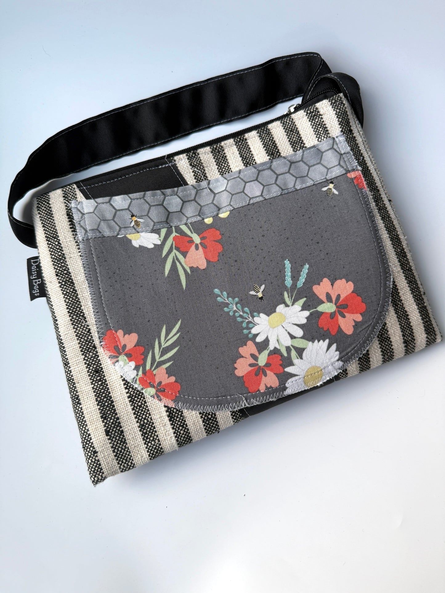 XL Bitty Bag Blue Vinyl Big Pocket