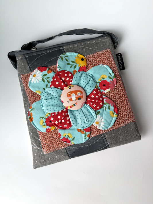 Bitty Bag Aqua Flower