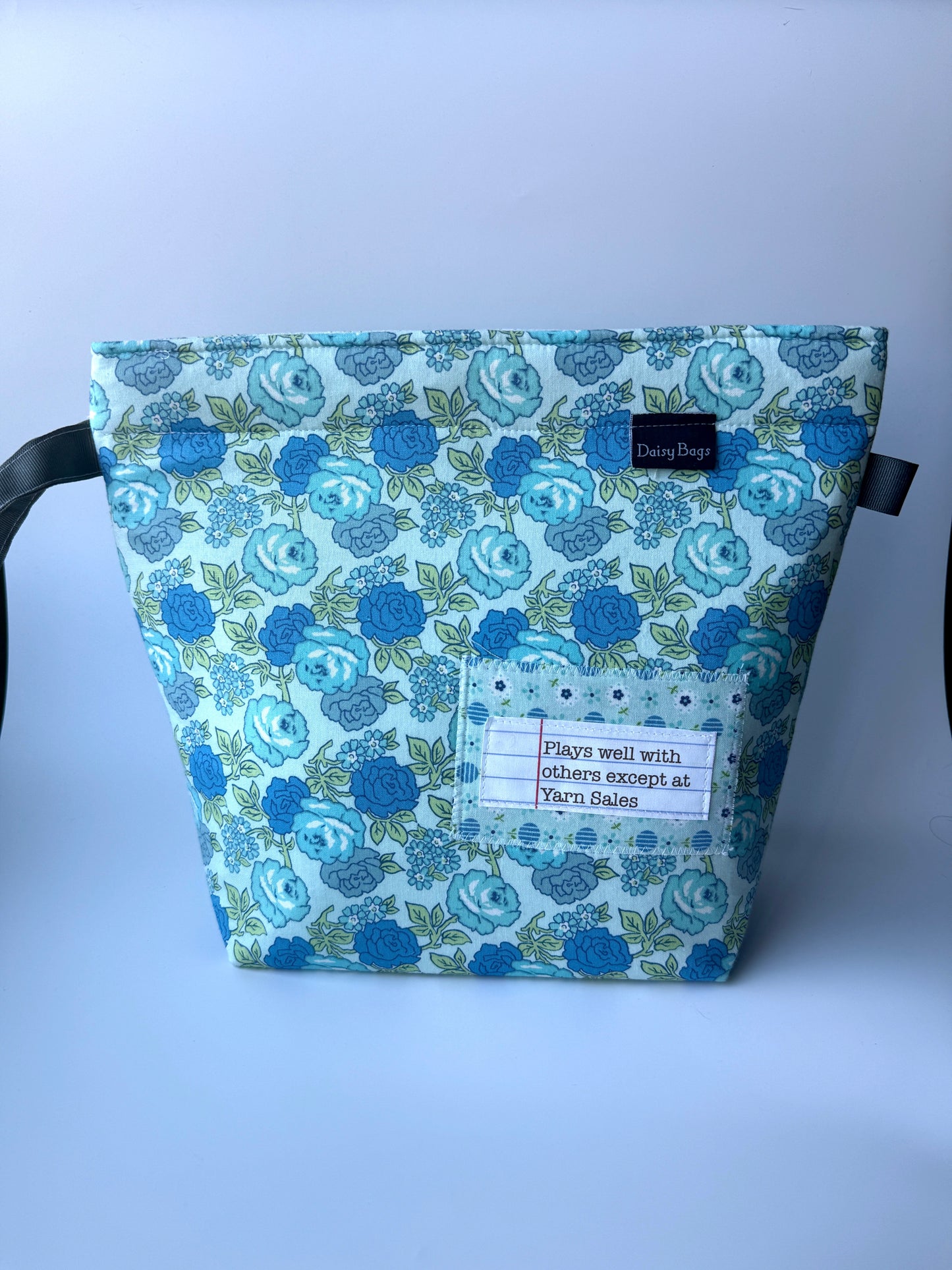 Project Bag Blue Flower