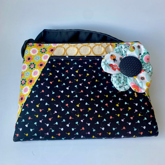 XL Bitty Bag CC Black Flower