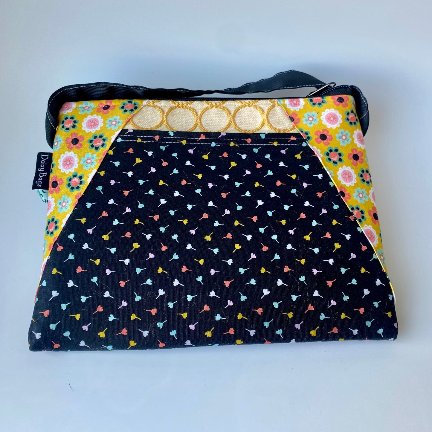 XL Bitty Bag CC Black Flower